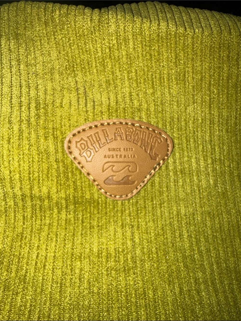 Billabong Corduroy Backpack in avocado color- Classic Everyday Pack 20L